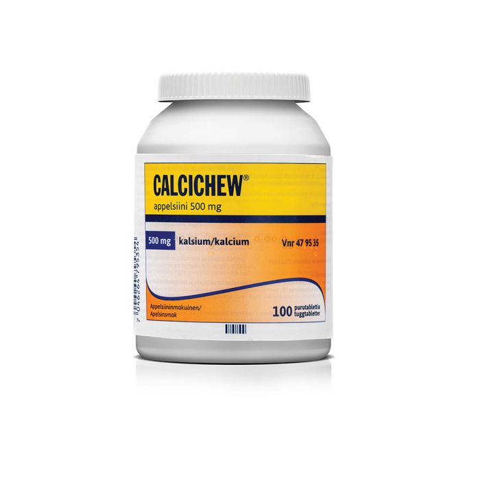 CALCICHEW APPELSIINI 500 mg purutabl 100 kpl bild 2