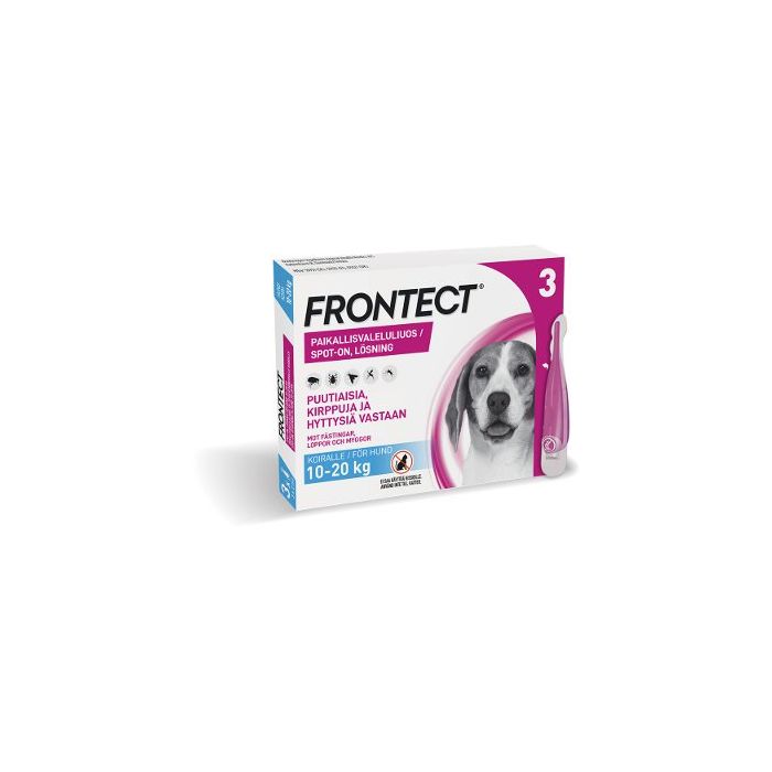 FRONTECT 135,2/1009,6 mg vet paikallisvaleluliuos (koirille 10-20 kg)3x2 ml bild 2