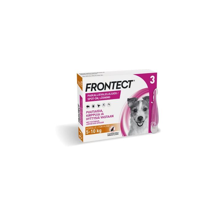 FRONTECT 67,6/504,8 mg vet paikallisvaleluliuos (koirille 5-10 kg)3x1 ml bild 2