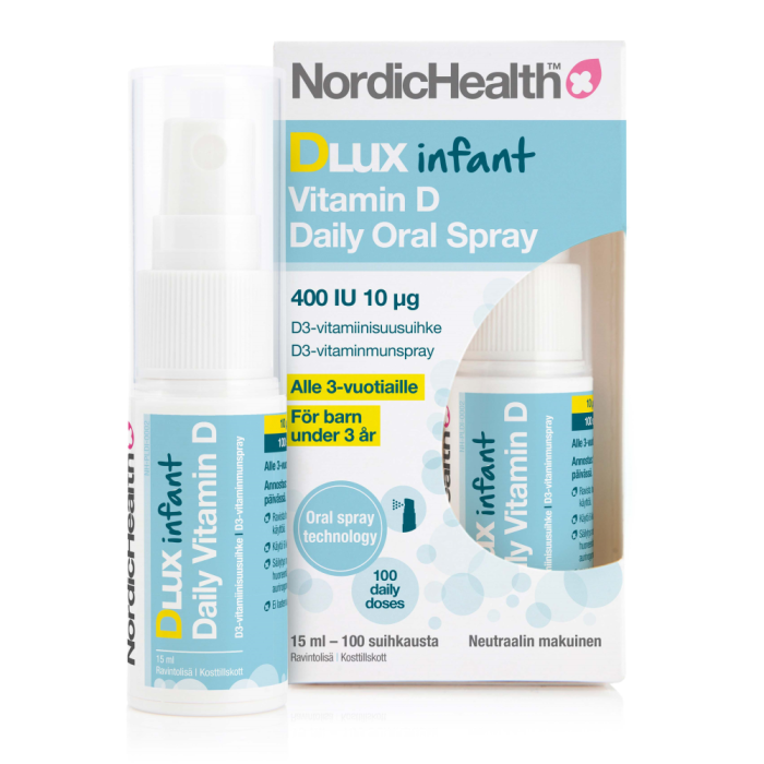 Nordic Health DLux Infant D3-suihke  10 mikrog 15 ml bild 2