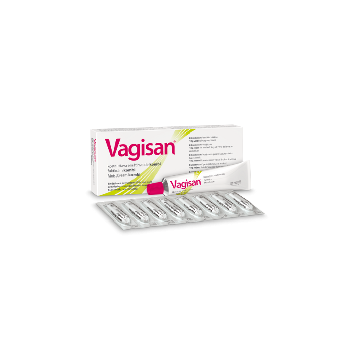 VAGISAN KOMBI YHDISTELMÄPAKKAUS 8 PUIKKOA + 10 G VOIDE 1 KPL bild 2