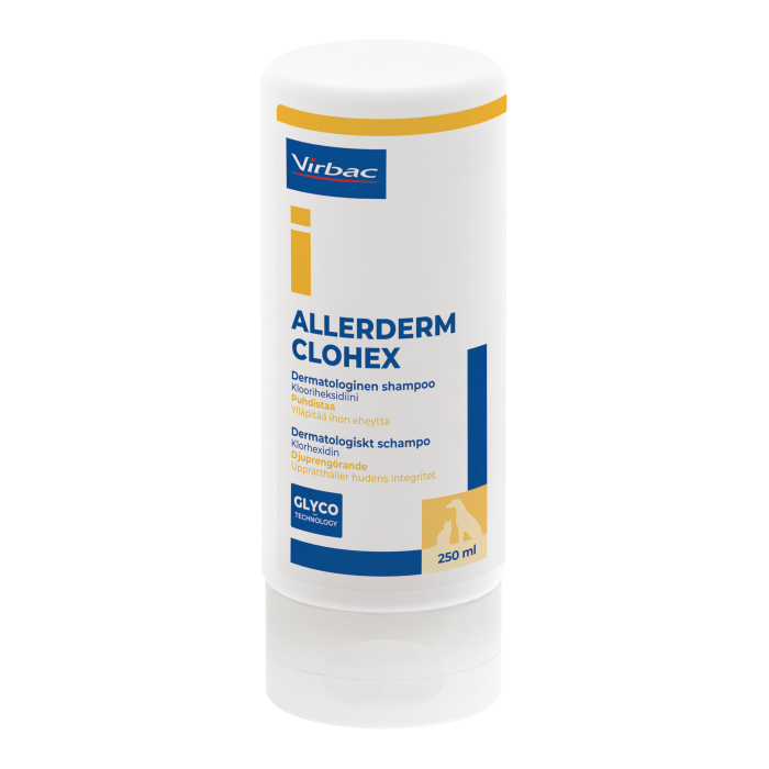 Allerderm Clohex Dermatologinen shampoo 250 ml bild 2