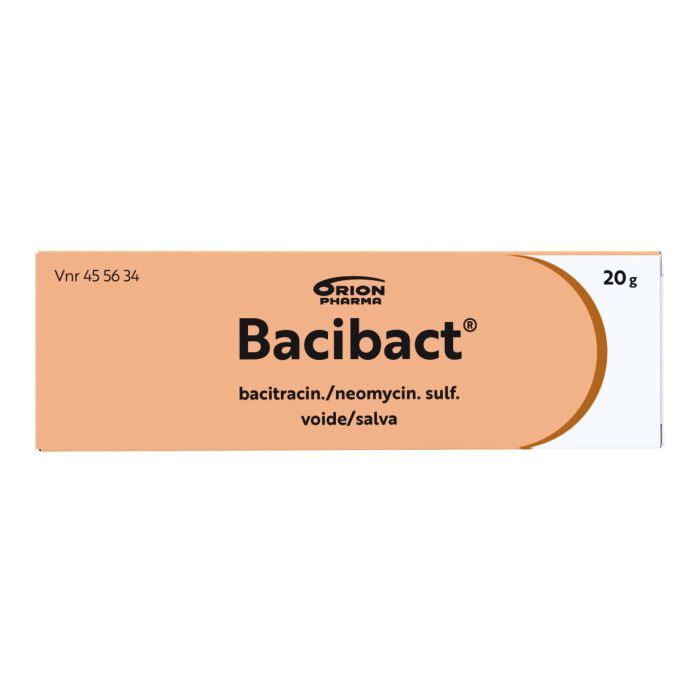 BACIBACT 500 IU/g+5 mg/g voide 20 g