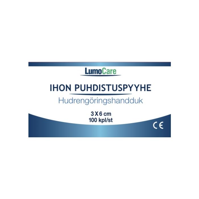 Lumocare ihonpuhdistuspyyhe 3 x 6 cm 100 kpl bild 3