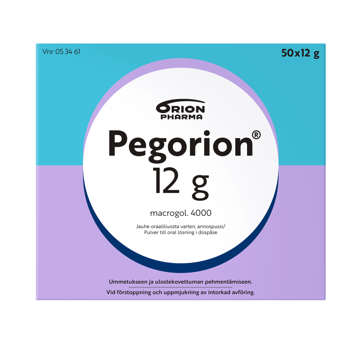 PEGORION 12 g jauhe oraaliliuosta varten, annospussi 50x12 g