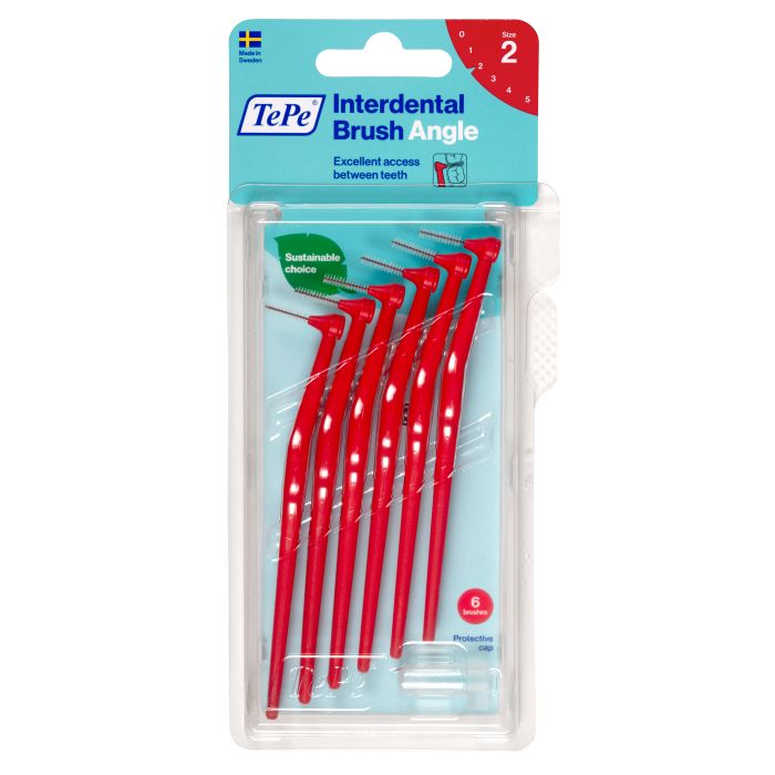 TePe hammasväliharja 0,5 mm Angle punainen 6 kpl kuva 2