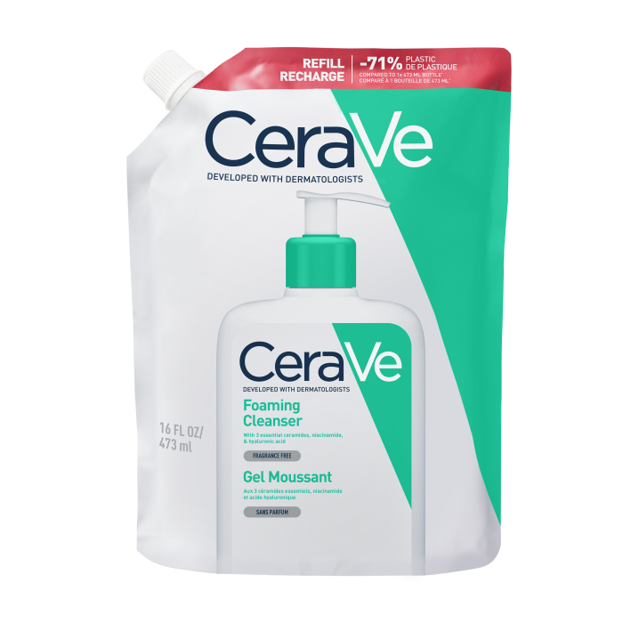CeraVe Foaming Cleanser täyttöpakkaus 473 ml bild 2