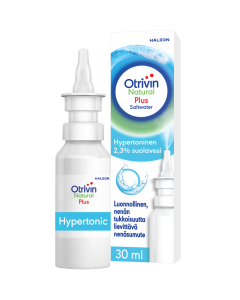 Otrivin Natural Plus Hypertoninen 2,3 % suolavesi 30 ml
