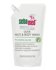 Sebamed Olive Face&Body Wash pesuneste täyttöpussi 1000 ml