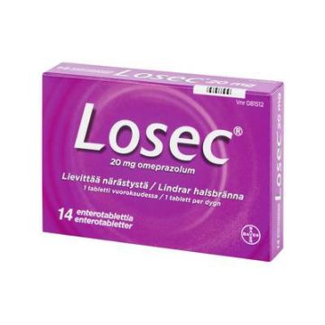 LOSEC 20 mg enterotabl 14 fol
