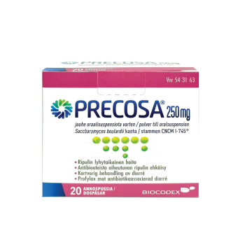 PRECOSA 250 mg jauhe oraalisusp varten 20 kpl