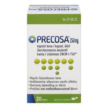 PRECOSA 250 mg kaps, kova 20 kpl