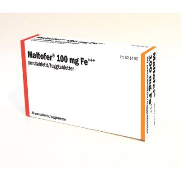 MALTOFER 100 mg purutabl 50 fol