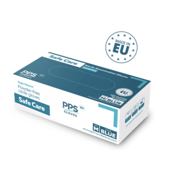Safe Care Nitriilikäsine sininen koko S elintarvike hyväksytty, puuteriton 100 kpl