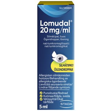 LOMUDAL silmätipat, liuos 20 mg/ml 5 ml