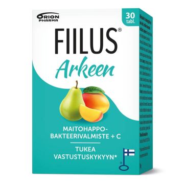 Fiilus Arkeen +C Hedelmä 30 purutabl