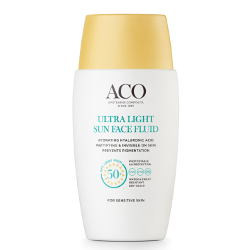 ACO Sun Face Ultra Light Fluid SPF 50+ 40 ml