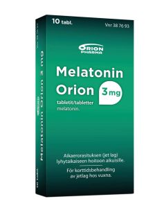 MELATONIN ORION 3 mg tabl 10 fol