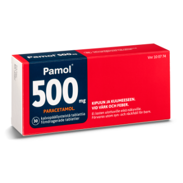 PAMOL 500 mg tabl, kalvopääll 30 fol