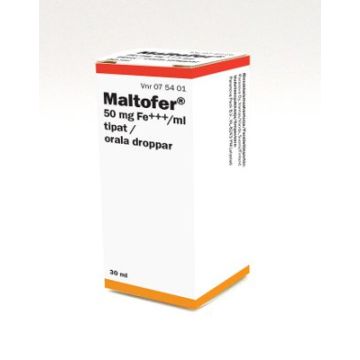 MALTOFER 50 mg/ml tipat, liuos 30 ml