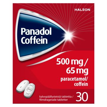 PANADOL COFFEIN 500/65 mg tabl, kalvopääll 30 fol