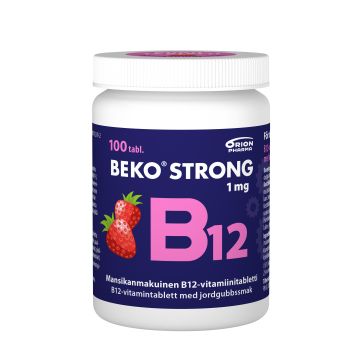BEKO STRONG B12 1MG MANSIKKA 100 PURUTABL