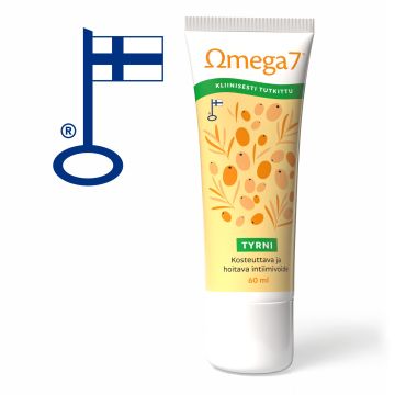 Omega7 TYRNI kosteuttava ja hoitava intiimivoide 60 ml