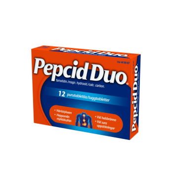 PEPCID DUO 10/165/800 mg purutabl 12 fol