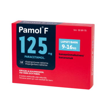 PAMOL F 125 mg disperg tabl 12 fol