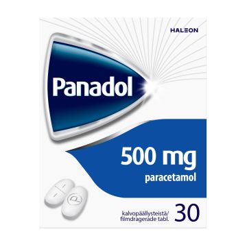 PANADOL 500 mg tabl, kalvopääll 30 fol
