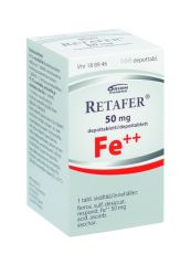 RETAFER 50 mg depottabl 100 kpl