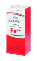 RETAFER 100 mg depottabl 30 fol