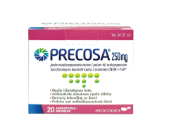 PRECOSA 250 mg jauhe oraalisusp varten 20 kpl