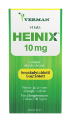 HEINIX 10 mg imeskelytabl 14 fol