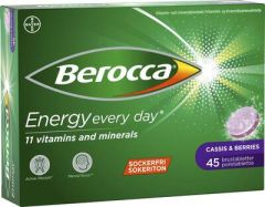 Berocca Energy Cassis ja Berries poretabletti 45 kpl