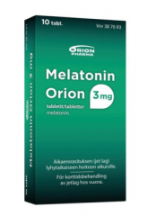 MELATONIN ORION 3 mg tabl 10 fol