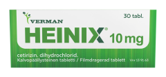 HEINIX 10 mg tabl, kalvopääll 10 fol