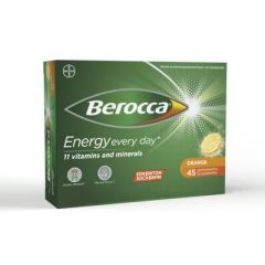 BEROCCA ENERGY ORANGE PORETABLETTI 45 kpl