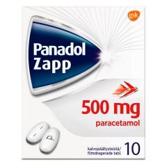 PANADOL ZAPP 500 mg tabl, kalvopääll 10 fol